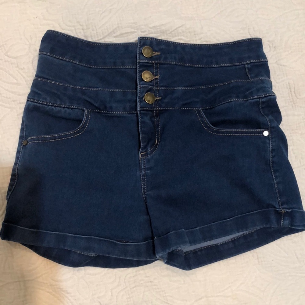 Tinseltown denim couture shorts